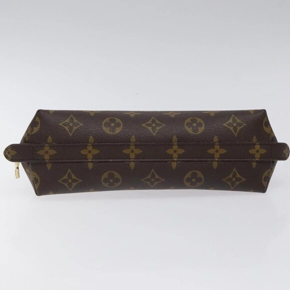 LOUIS VUITTON Monogram Trousse Demi Ronde Cosmetic Pouch M47520 LV Auth 126544 - Picture 6 of 16
